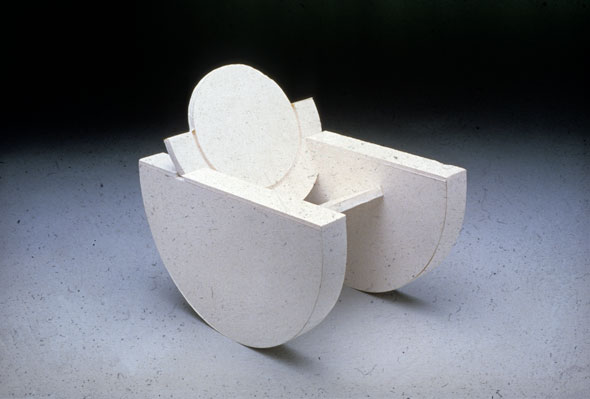 Photograph of a rocking chair made up out of circular shapes