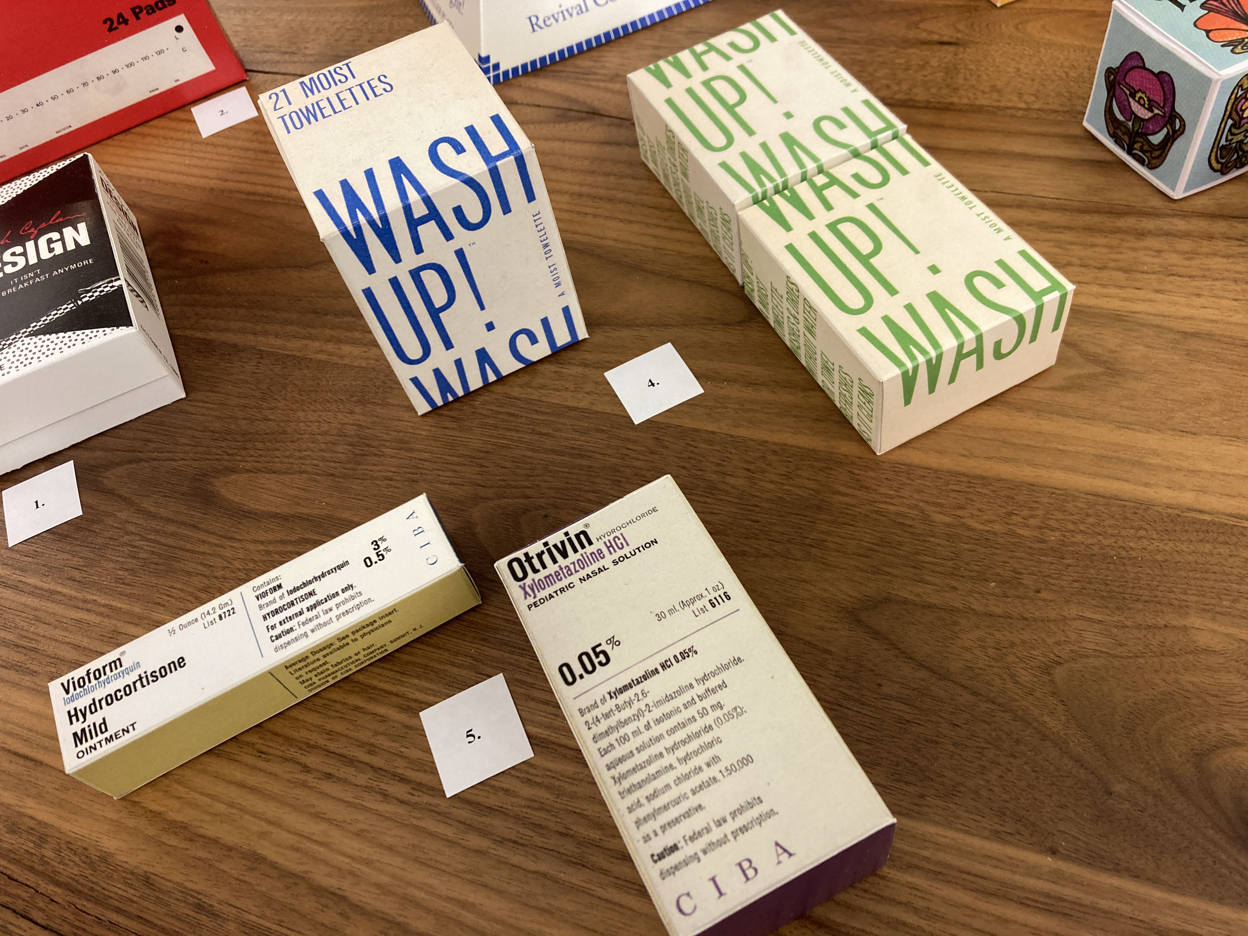 The phrase "Wash Up" appears on a small white box with blue text and two small white boxes with green text. Below, two white boxes of mediation with lots of text