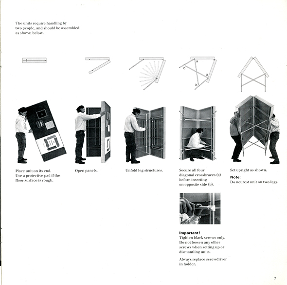 Exhibition installation instructions