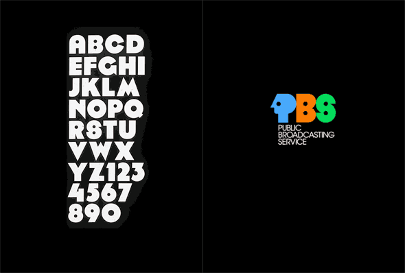 A black cover of an english and numeric alphabet on the left, in white font, and a colored PBS logo on the right. 