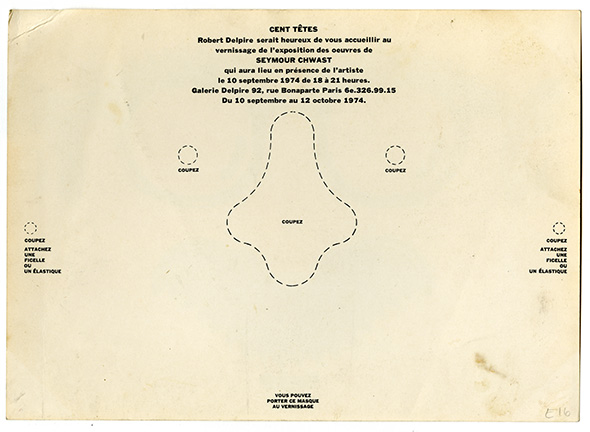 cut-out nose and eyeballs