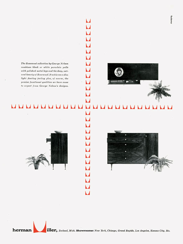 Four panel grid, separated by a red design against a white background, showing different angles of a black and white cabinet