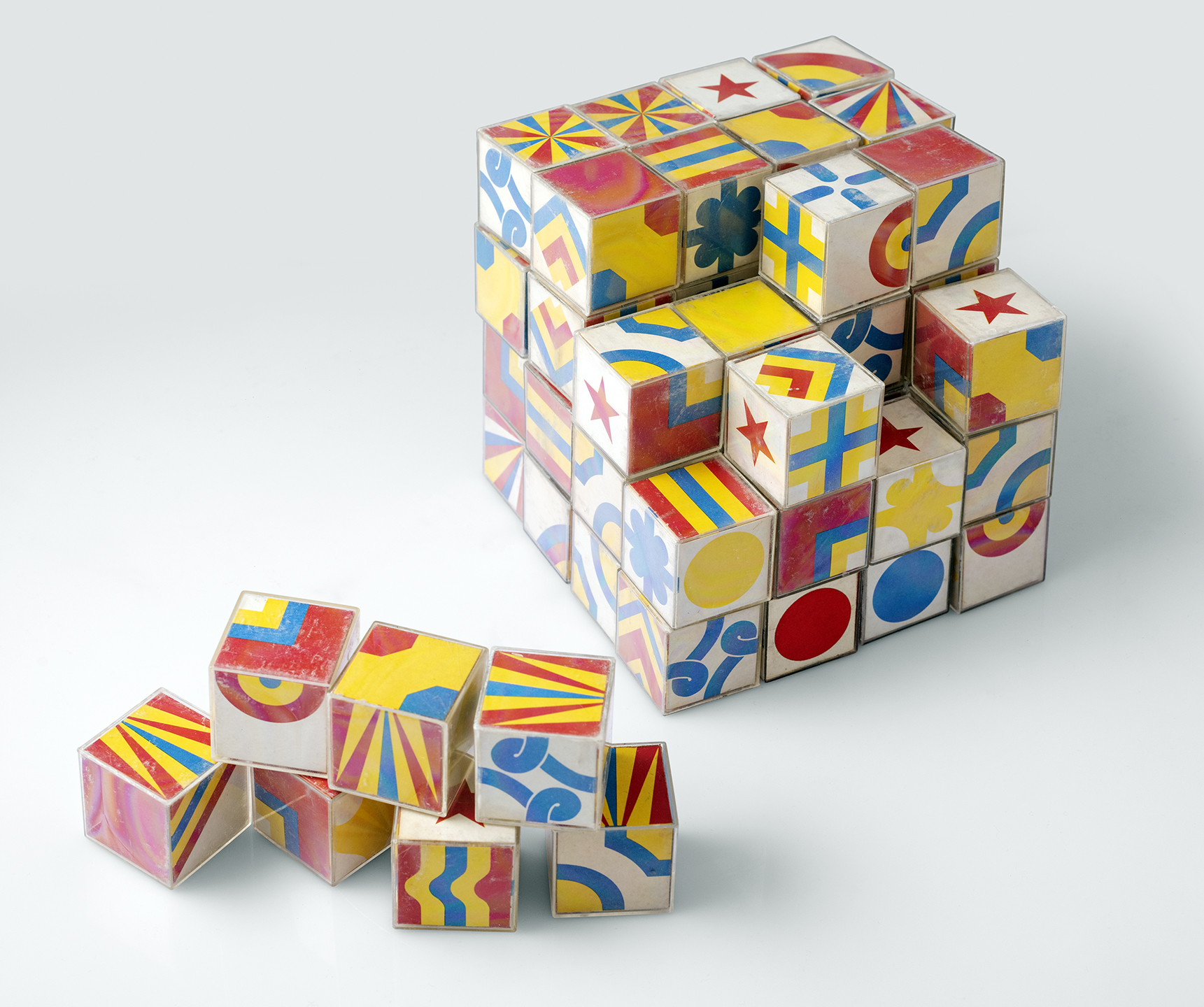 Set of colorful children's blocks