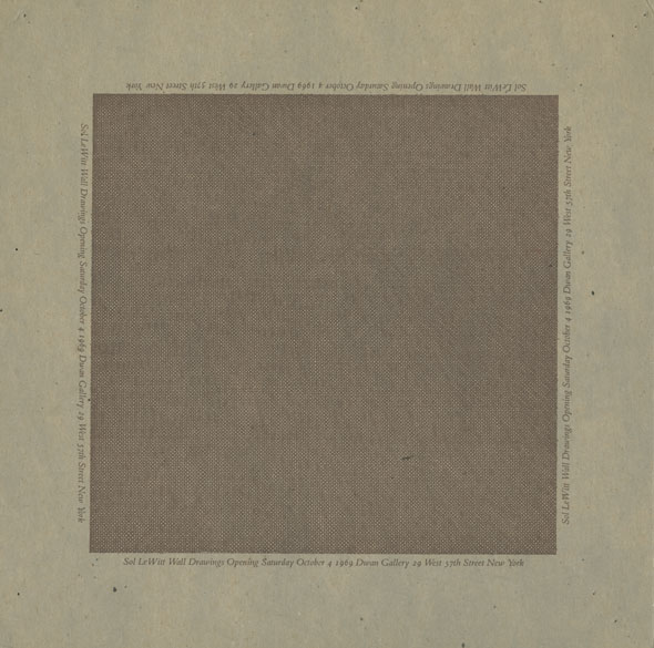 Blank gray square with text on all sides against light gray background