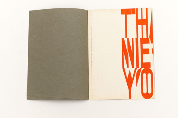 New York type running off page